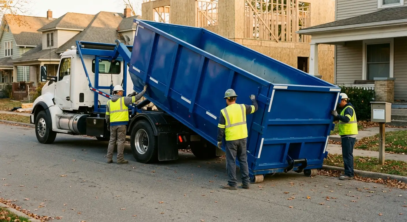 Construction dumpster delivery and waste management in Syracuse